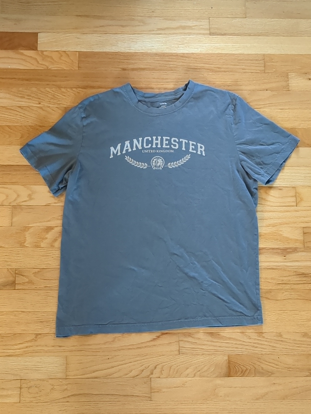 George Manchester Graphic Crewneck Tee Gray Size L